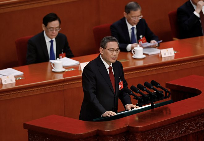 Li Qiang je govoril tako, da bi lahko pomislili, da bo leto 2024 »leto brez posebnega pomena«, kot bi dejal veliki kitajski zgodovinar Ray Huang. FOTO:Tingshu Wang/Reuters