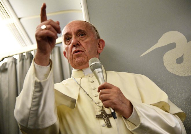 Papež Frančišek. FOTO:Vincenzo Pinto/AFP