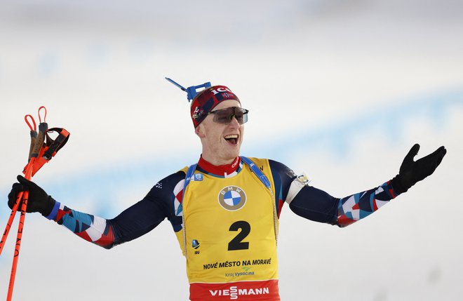 Johannes Thingnes Bø je zmagal v ZDA. FOTO: David W Cerny/ Reuters