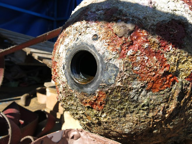 Ameriška letalska bomba. FOTO: Boris Šuligoj/Delo