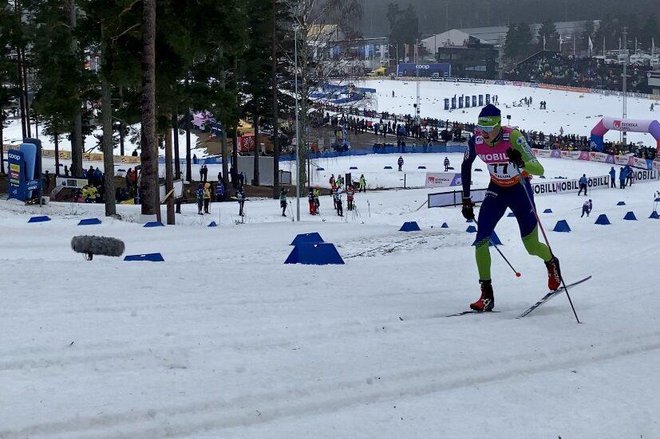 Nejc Štern je znova pritekel do točk svetovnega pokala. FOTO: Ana Štern/sloski