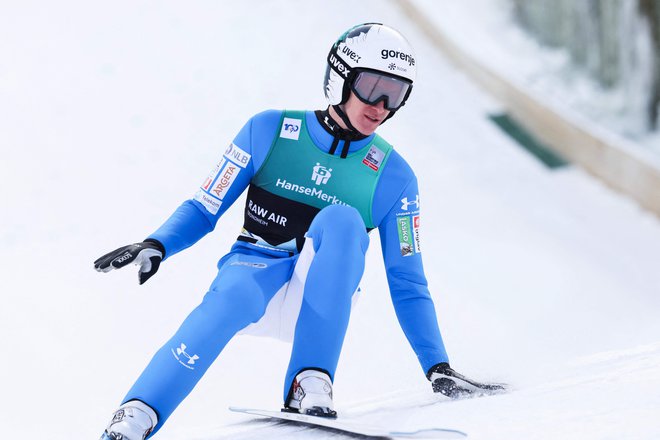 Peter Prevc je ob koncu te sezone in obenem kariere ujel imenitno raven tekmovalne pripravljenosti. FOTO: Geir Olsen/AFP