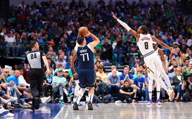 Luka Dončić je zadel pet trojk. FOTO: Kevin Jairaj Usa Today Sports Via Reuters Con