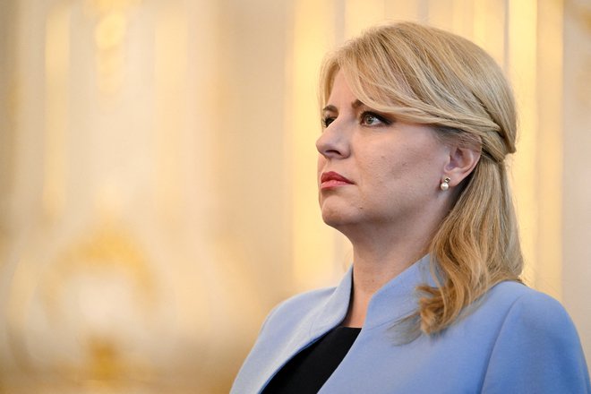 Zuzana Čaputová, ki je bila izvoljena leta 2019, je lani poleti povedala, da ne bo ponovno kandidirala.

FOTO: Radovan Stoklasa/Reuters