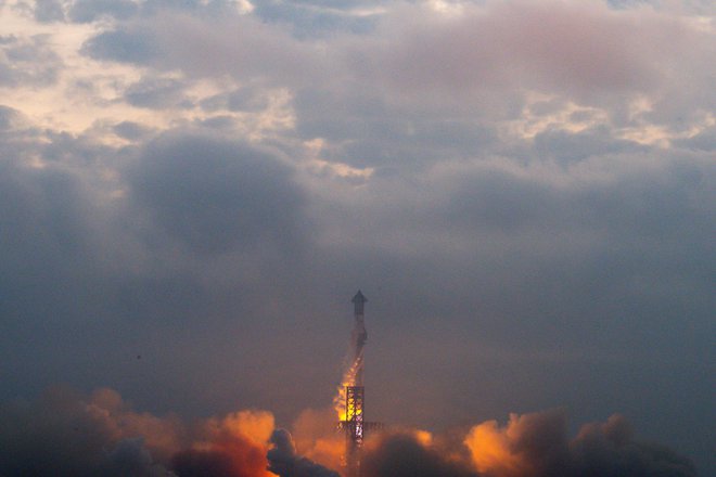 Starship je nazadnje poletel 14. marca. FOTO: Chandan Khanna/AFP