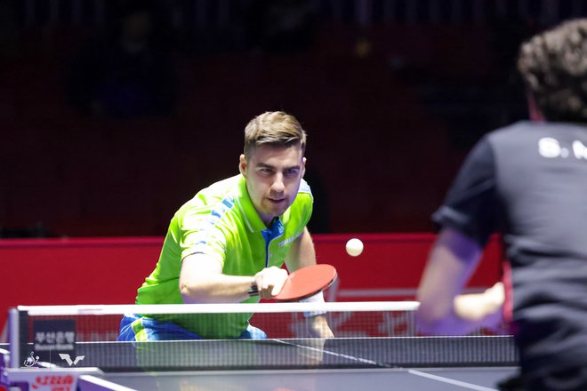 Darko Jorgić je turnirju WTT v Inčeon končal v drugem krogu po porazu proti tretjemu igralcu sveta. FOTO: Szilvi Hoffer