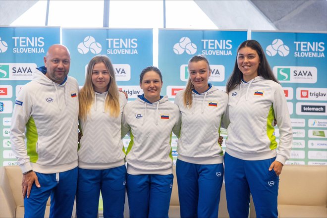 Ženska teniška reprezentanca Slovenije se bo soočila s Slovaško. FOTO: Tenis Slovenija