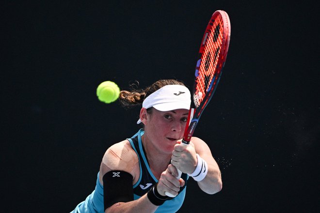 Tamara Zidanšek še nekaj časa ne bo tekmovalno igrala tenisa. FOTO: Anthony Wallace/AFP