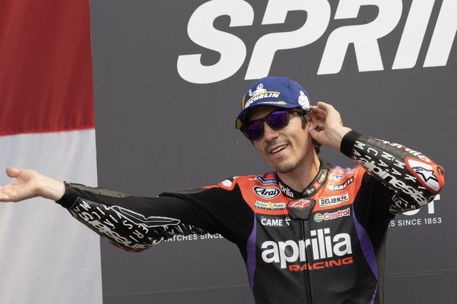 Maverick Vinales ima za seboj popolen konec tedna v teksšakem Austinu, kjer je dosegel trojček, saj je slavil tudi na sprinterski dirki in v kvalifikacijah. FOTO: Mirco Lazzari/Gp Getty Images Via AFP