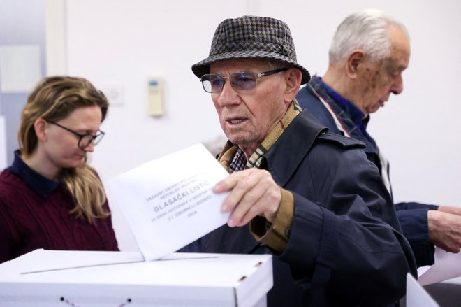Tokratne volitve na Hrvaškem so privabile precej več volivcev kot pandemične leta 2020. FOTO: Damir Sencar/AFP