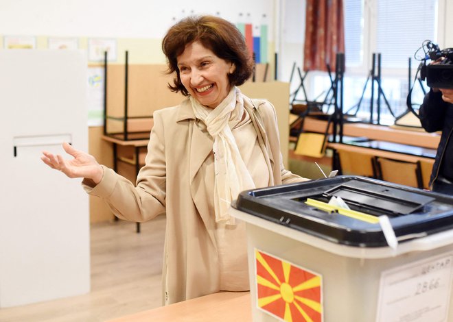 Gordana Siljanovska Davkova je profesorica ustavnega prava. FOTO: Robert Atanasovski/AFP