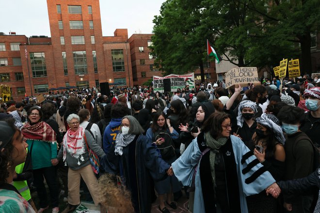 Študentski protesti v Washingtonu. FOTO: Leah Millis/Reuters