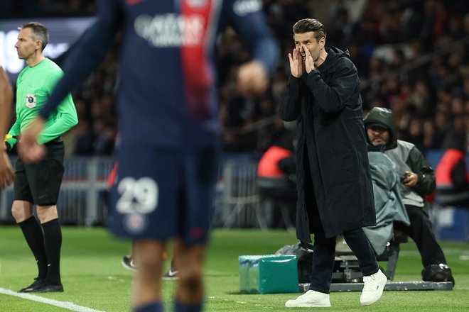 Trener Le Havra Luka Elsner je imel zmago proti PSG na dosegu roke, a je lahko zadovoljen tudi s točko. FOTO: Franck Fife/AFP