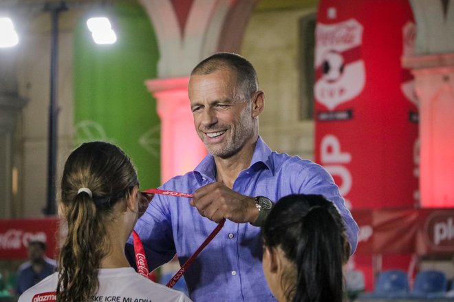 Aleksander Čeferin se veseli ambasadorskega dela z mladimi v športu. Foto ŠIM