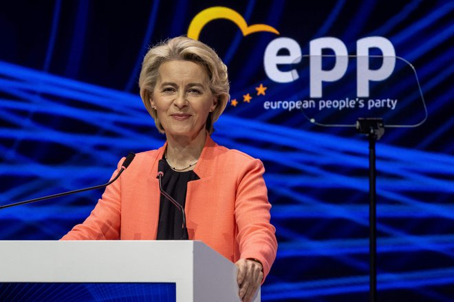 Predsednica evropske komisije Ursula von der Leyen si želi zagotoviti čim širšo podporo za še en ­mandat. FOTO: Wojtek Radwanski/AFP