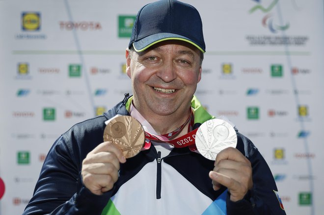 Na zadnjih poletnih paralimpijskih igrah je Franc Gorazd Tiršek priboril dve medalji. FOTO: Leon Vidic/Delo