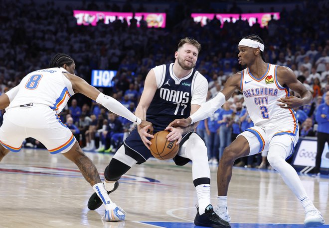 Luka Dončić je doživel poraz. FOTO: Alonzo Adams/Reuters