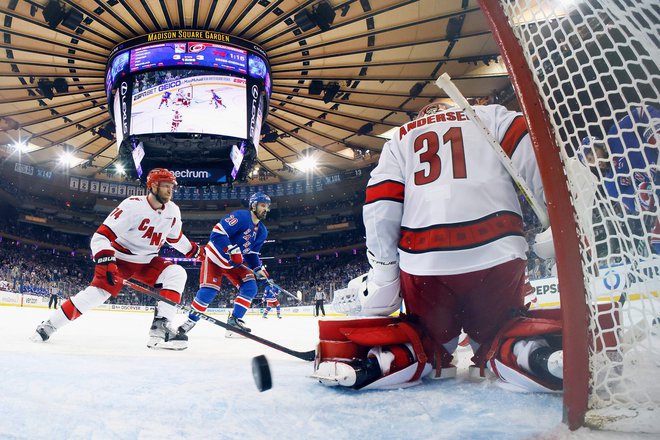 Vincent Trocheck je bil mož odločitve v Madison Square Gardnu. FOTO: Bruce Bennett/AFP