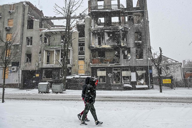 Harkov februarja 2023 FOTO: Sergey Bobok/AFP