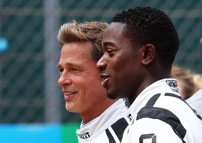 Brad Pitt in Damson Idris bosta glavna igralca v filmu. FOTO: Andrew Boyers/Reuters