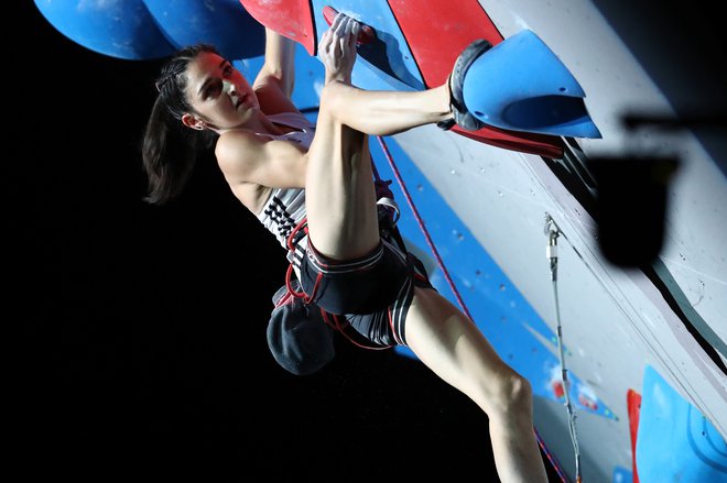 Mia Krampl je nastopila na OI v Tokiu. FOTO: Naoki Nishimura/IFSC