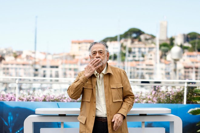 Francis Ford Coppola je v Cannesu predstavil svoj življenjski projekt. FOTO: Sameer Al-doumy/AFP