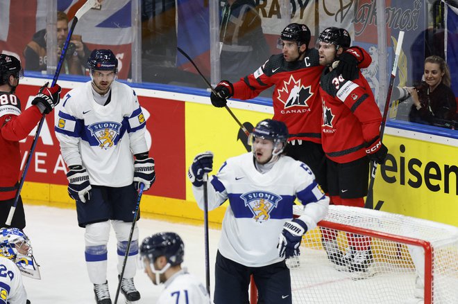 Kanada je premagala Finsko. FOTO: Eva Korinkova/Reuters