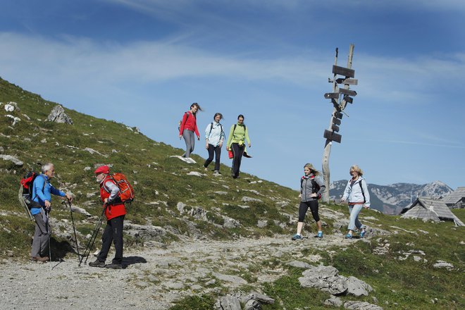 Pohodništvo in planinarjenje sta odličen način za izboljšanje kondicije, spoznavanje ljudi in zabavo. FOTO: Leon Vidic/Delo