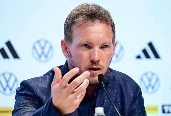 Nemški selektor Julian Nagelsmann bo pod velikim pritiskom. FOTO: John Macdougall/AFP