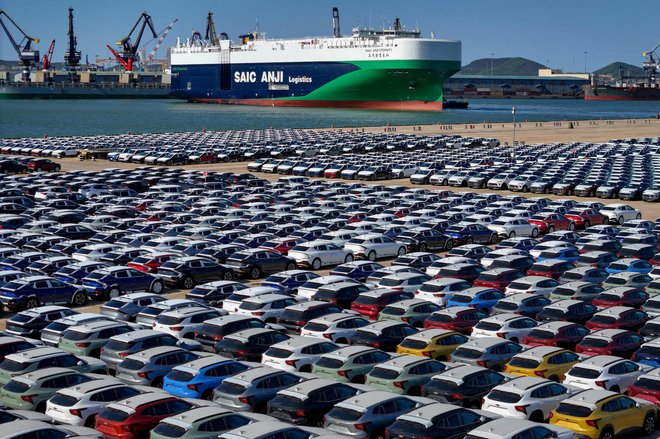 V Nemčiji se bojijo, da bo z ameriškimi carinami kitajski pritisk na evropski avtomobilski trg še večji. Foto AFP
