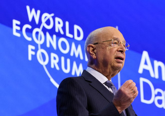 Klaus Schwab, vizionar ali zlobnež? FOTO: Denis Balibouse/Reuters