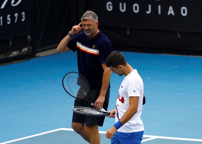 Goran Ivanišević in Novak Đoković sta sodelovala pet let. FOTO: Foto Issei Kato/Reuters