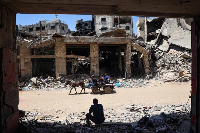 Izrael je popolnoma uničil Gazo. FOTO: Eyad Baba/AFP