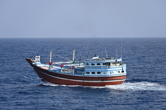 Glede na poročilo se najbolj nevarne vode za piratske napade nahajajo na zahodu afriškega Gvinejskega zaliva. FOTO: Spokesperson navy via X via Reuters