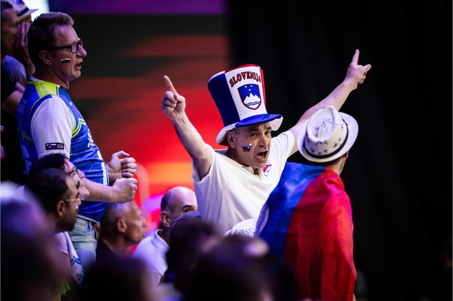 Slovenski navijači so lahko upravičeno zadovoljni. FOTO: Volleyballworld