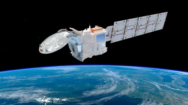 Z novim satelitom bodo pridobili podatke, ki bodo izboljšali podnebne modele in vremenske napovedi. FOTO: Esa/ATG Medialab

 