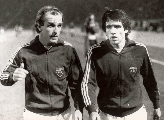 Brane Oblak in Danilo Popivoda sta bila na euru leta 1976 udarna moža jugoslovanske reprezentance. FOTO: Joco Žnidaršič