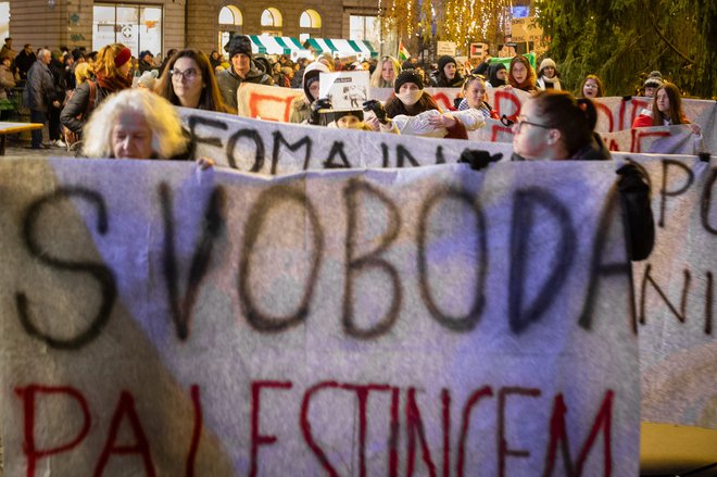 »Otroke v Gazi sežigajo do smrti. Priče smo najhujšim vojnim zločinom in zločinom proti človečnosti.« FOTO: Voranc Vogel