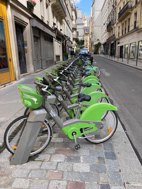V Parizu in širši mestni regiji je na voljo za izposojo okoli 19.000 koles. FOTO: Mimi Podkrižnik