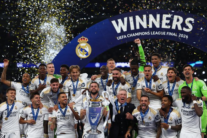 Real Madrid tudi po londonskem zmagoslavju ostaja absolutni vladar nogometne lige prvakov. FOTO: Hannah Mckay/Reuters