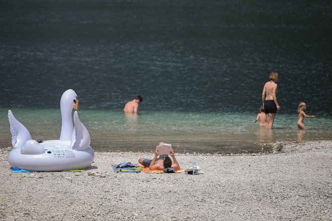 Iz Bohinja so pred leti pregnali plastične velikane. FOTO:  Leon Vidic