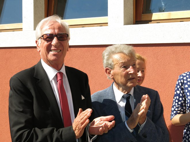 Franco Cossutta in Bruno Volpi Lisjak, ustanovitelja, predsednik in ravnatelj Ribiškega muzeja Tržaškega Primorja. FOTO: Šuligoj Boris