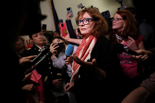 Igralka in aktivistka Susan Sarandon. FOTO: Leah Millis/Reuters