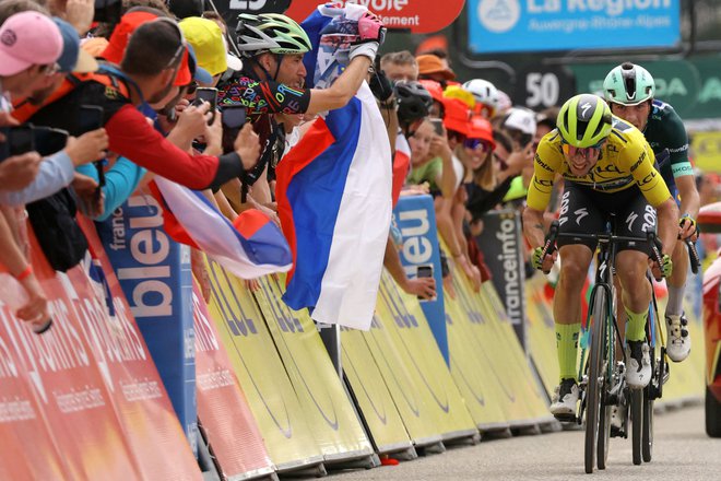 Kisovčan je takole drvel proti ciljni črti. FOTO: Thomas Samson/AFP