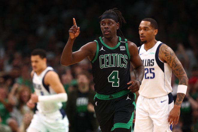 Najboljši Bostonov posameznik je bil tokrat Jrue Holiday. FOTO: Maddie Meyer/Getty Images Via AFP