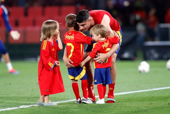 Alvaro Morata je najboljši strelec španske reprezentance. FOTO: Jaime Reina/AFP