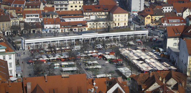 Celovita prenove osrednje mestne tržnice je bila med 22 nosilnimi projekti, s katerimi je Zoran Janković leta 2006 prepričal volilce. Projekt je zdaj že skoraj polnoleten. FOTO: Jože Suhadolnik/Delo