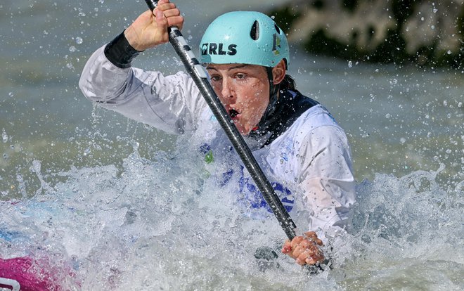 Ajda Novak je pristala na petem mestu. FOTO: Blaž Samec/Delo