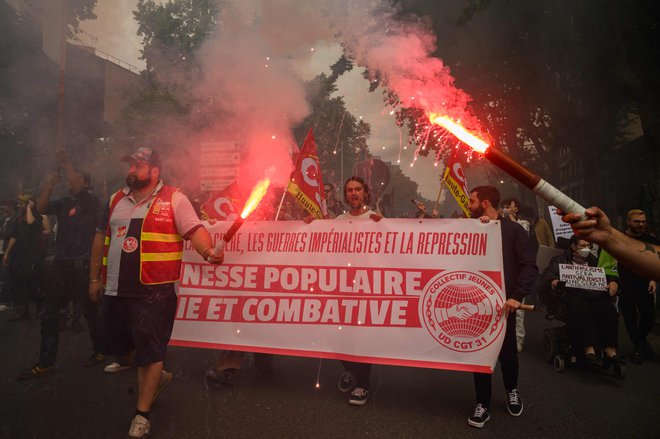 Protest v Toulousu. FOTO: Ed Jones/Afp