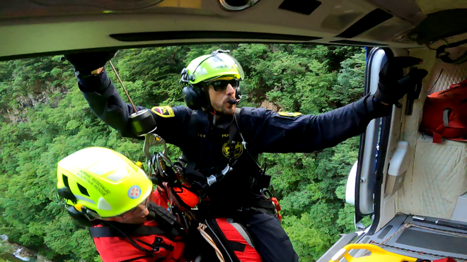 Reševanje v gorah FOTO: Letalska policijska enota GPU